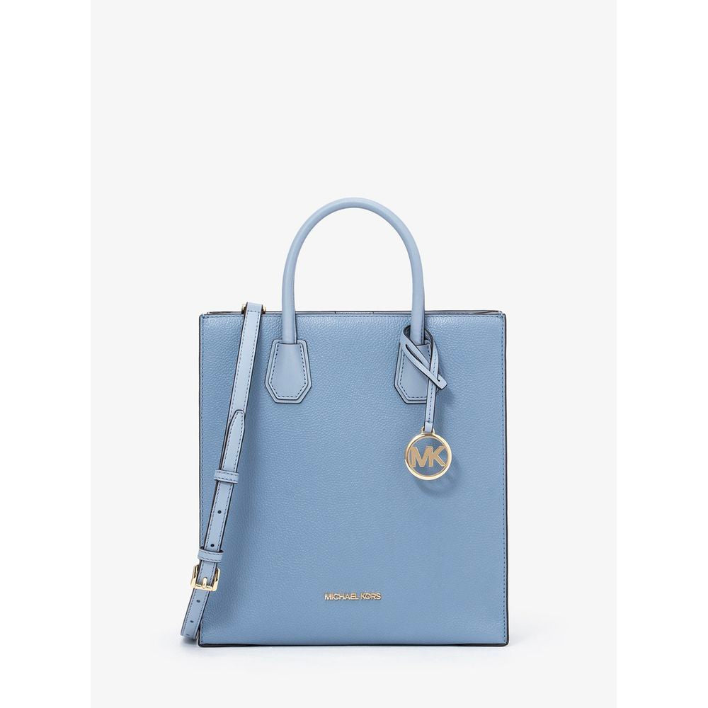 Blue Leather Handbag