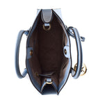 Blue Leather Handbag