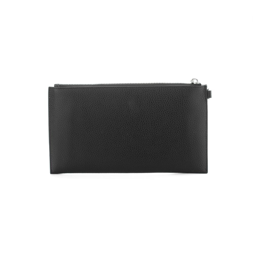 Brown Leather Clutch Bag