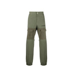 Bicolor Cotton Cargo Pants