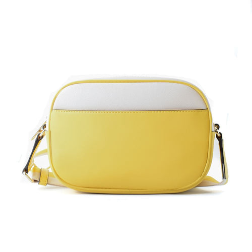 Bicolor Canvas Crossbody Bag