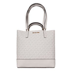 White Leather Tote Bag