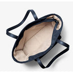 Blue Nylon Tote Bag