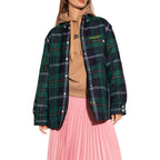 Bicolor Wool Pattern Shirt