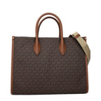 Brown Fabric Handbag