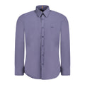 Blue Cotton Men Shirt
