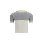 White Viscose Polo Shirt
