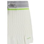 White Cotton Mini Skirt