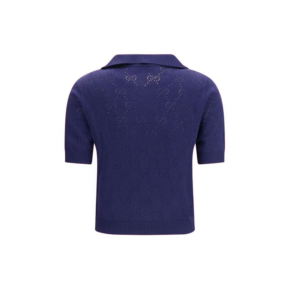 Blue Silk Dress Shirt