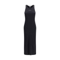 Black Cotton Casual Dress