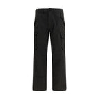 Black Cotton Cargo Pants