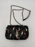 SAINT LAURENT MINI COLLEGE Lip Stick Handbag