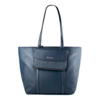 Blue Fur Handbag