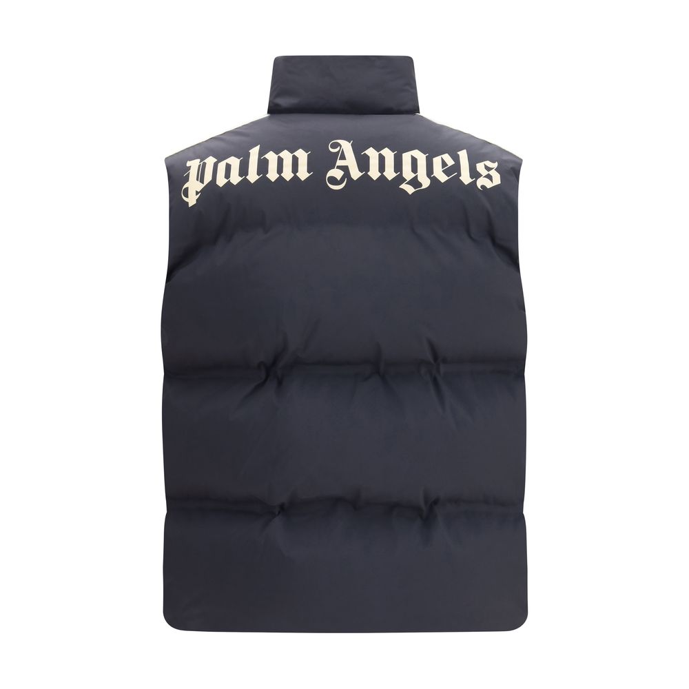 Black Polyamide Sleeveless Jacket