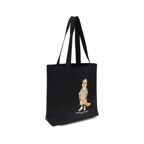 Black Cotton Shoulder Bag
