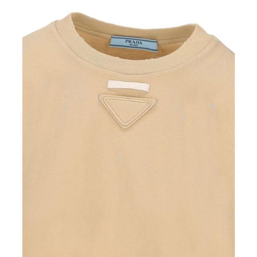 Beige Cotton T-Shirt