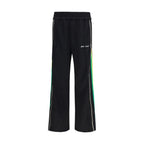 Black Polyester Athletic Pants