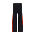 Black Polyester Athletic Pants