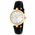 Black Leather Dress Watch