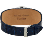 Blue Leather Dress Watch