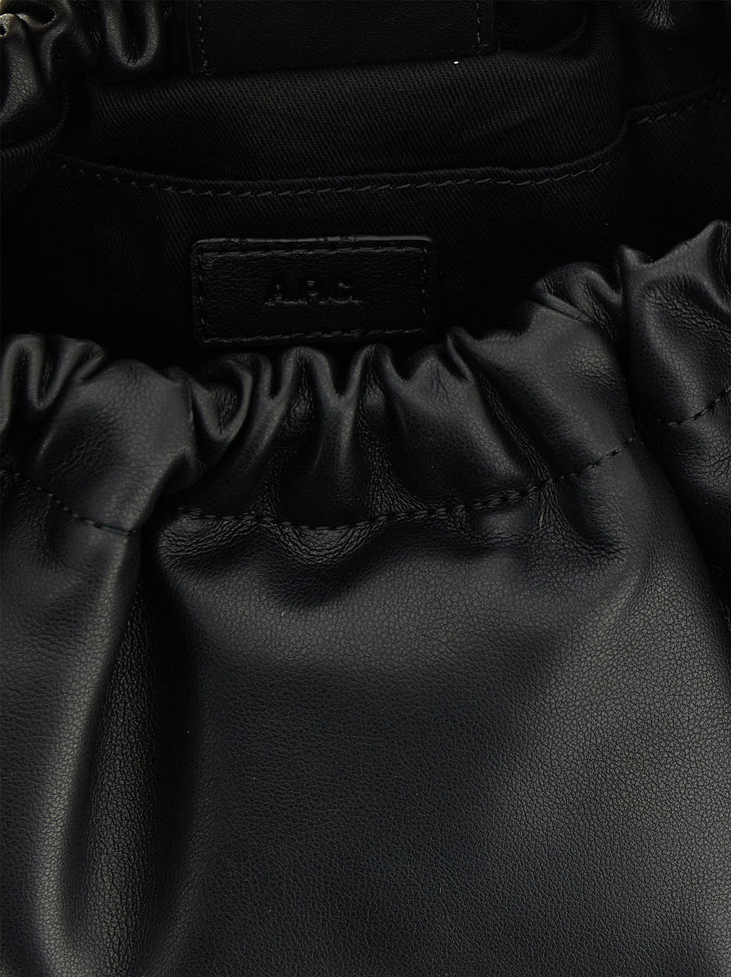 Black Polyethylene Shoulder Bag