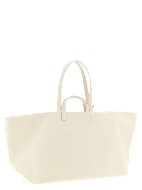 Beige Cotton Tote Bag