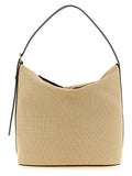 Beige Cotton Shoulder Bag