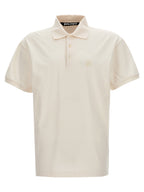 White Polyester Polo Shirt