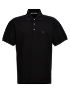 Black Polyester Polo Shirt
