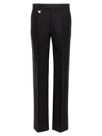 Black Virgin Wool Dress Pants