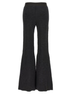 Black Viscose Flared Pants
