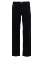 Black Cotton Casual Pants