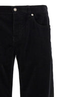 Black Cotton Casual Pants