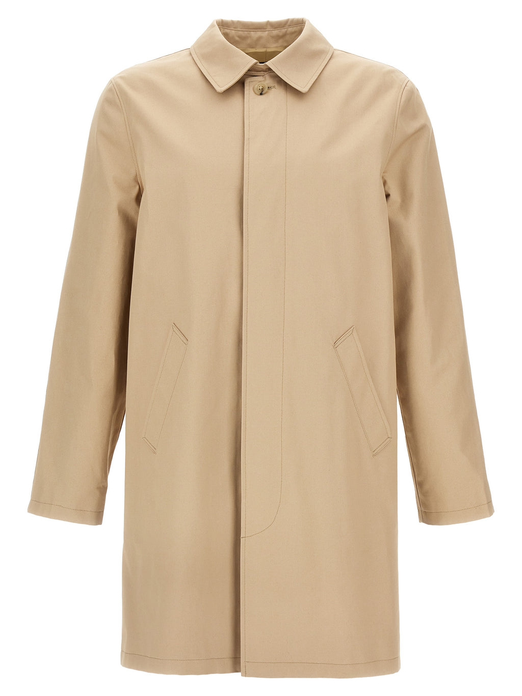 Beige Cotton Coat