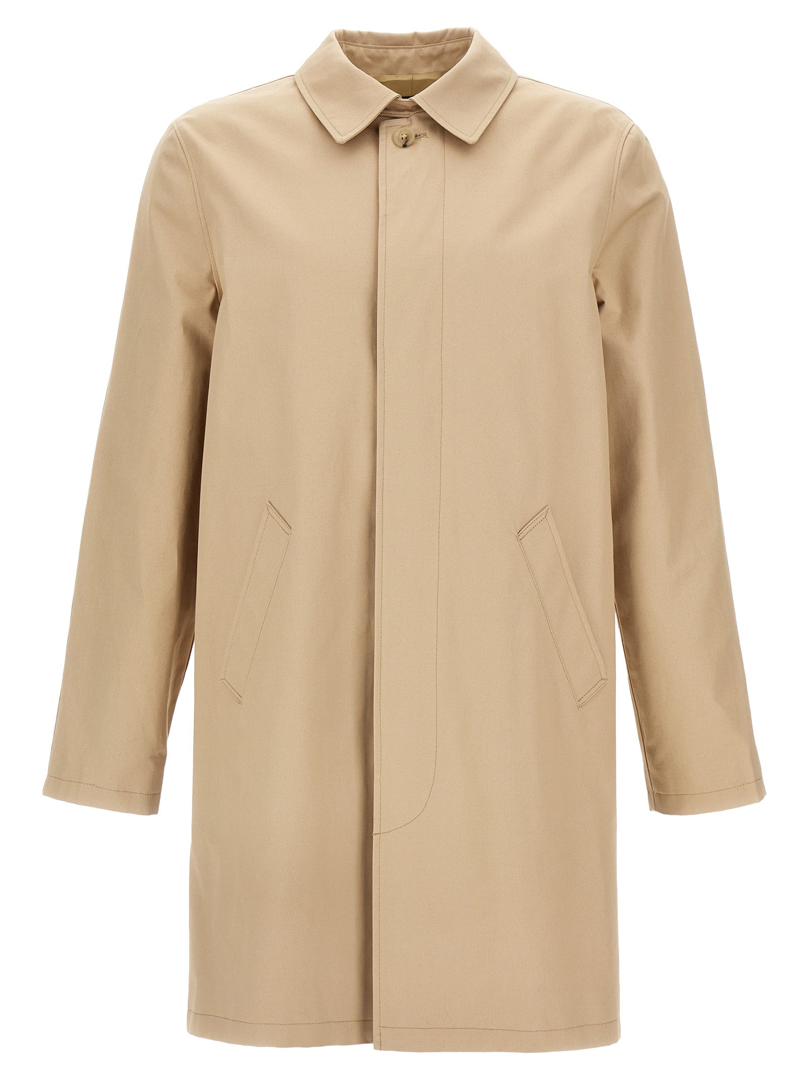 Beige Cotton Coat