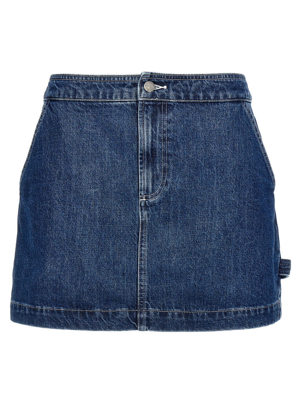 Blue Cotton Long Skirt
