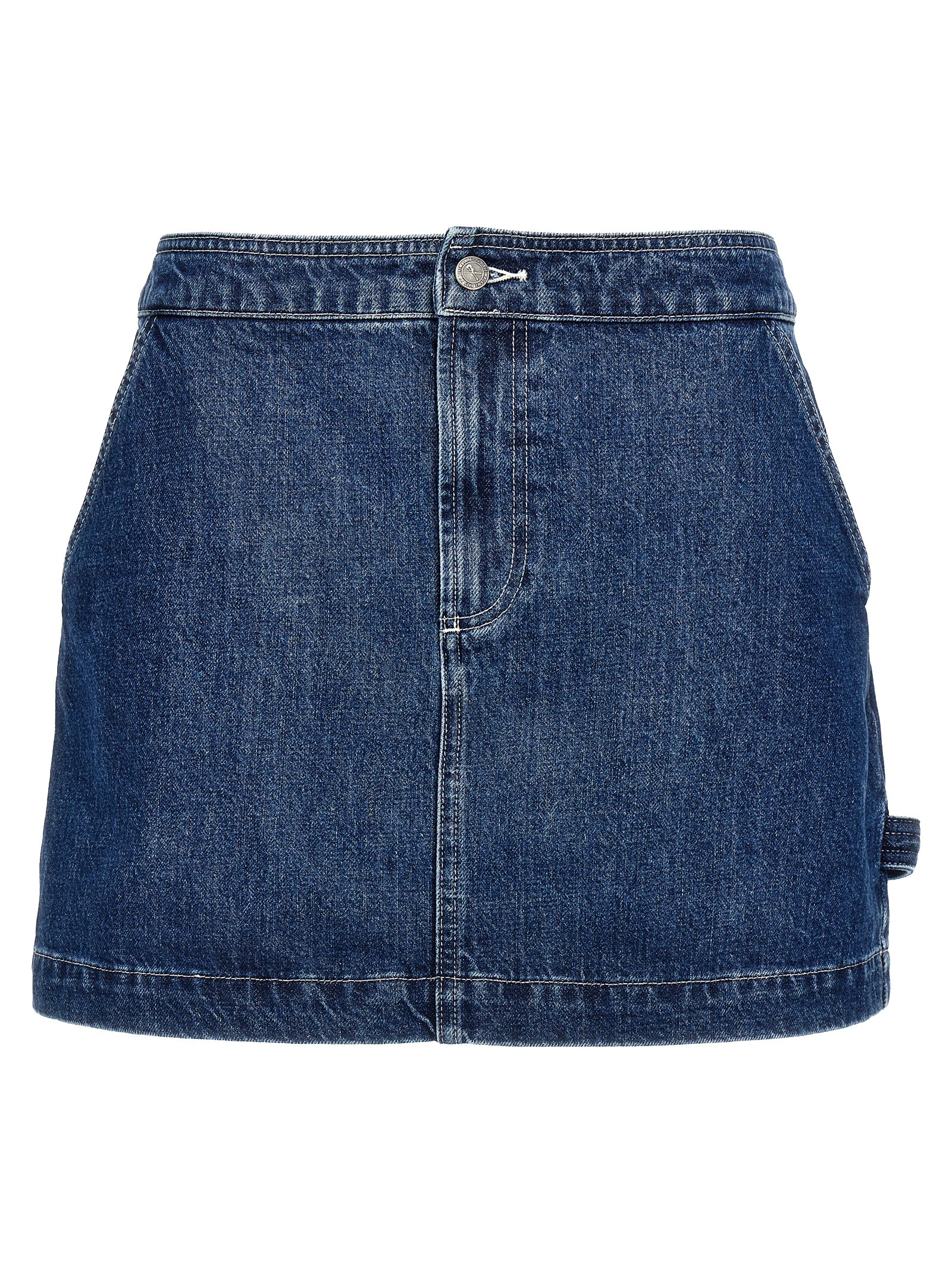Blue Cotton Long Skirt