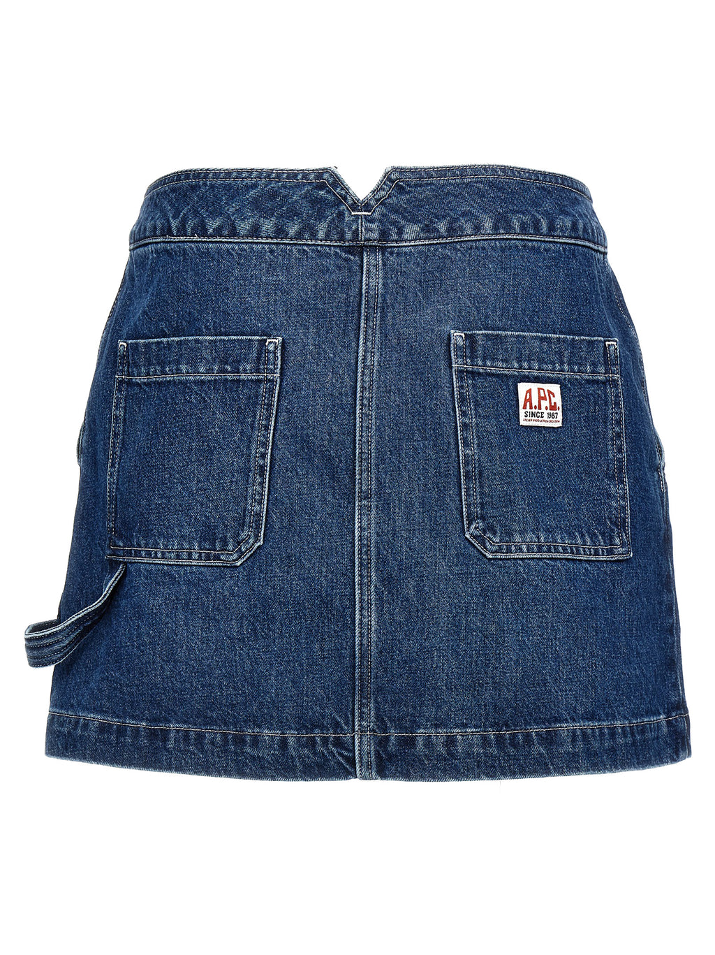 Blue Cotton Long Skirt