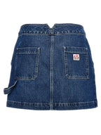 Blue Cotton Long Skirt