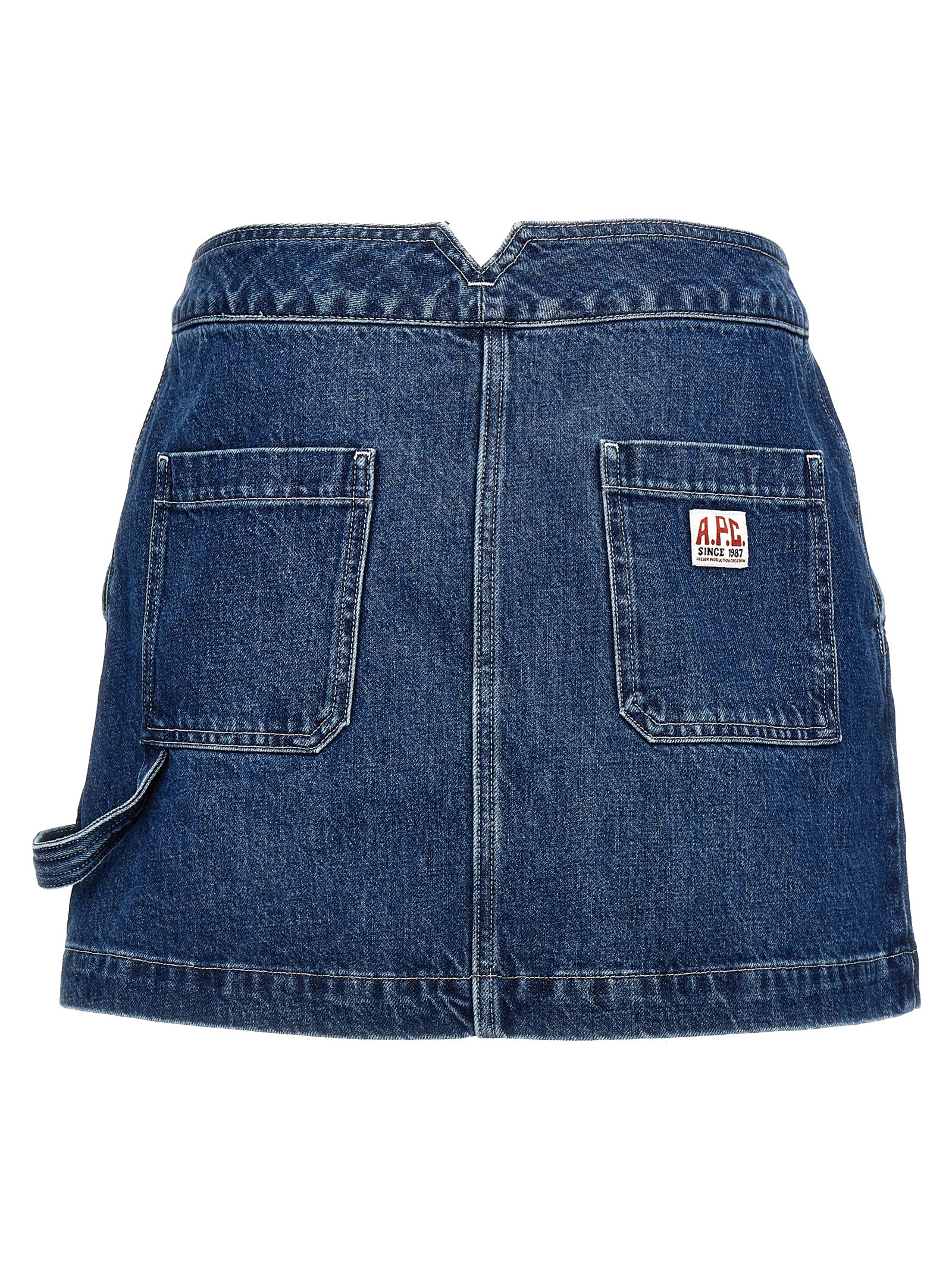 Blue Cotton Long Skirt