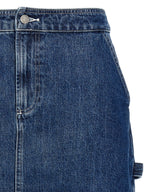 Blue Cotton Long Skirt
