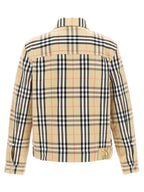 Beige Cotton Full-Length Jacket