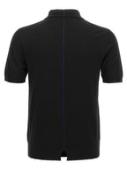 Black Wool Polo Shirt