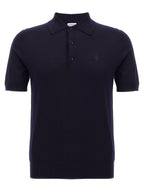 Blue Wool Polo Shirt
