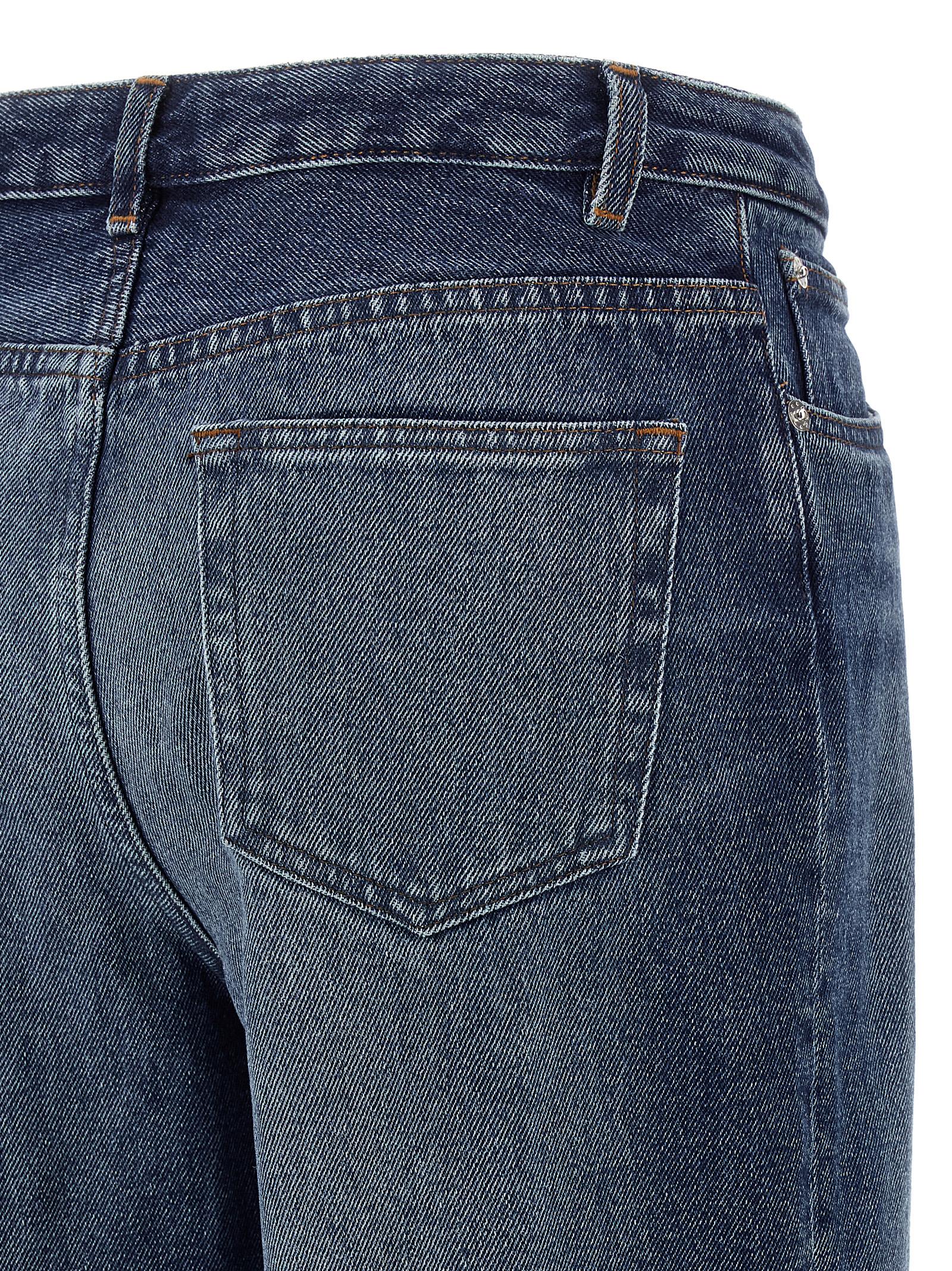 Blue Cotton Jeans Denim