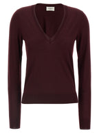 Bordeaux Virgin Wool Cardigan