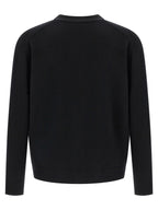 Black Merino Wool Cardigan