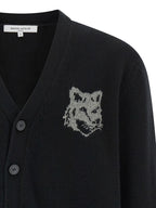 Black Merino Wool Cardigan