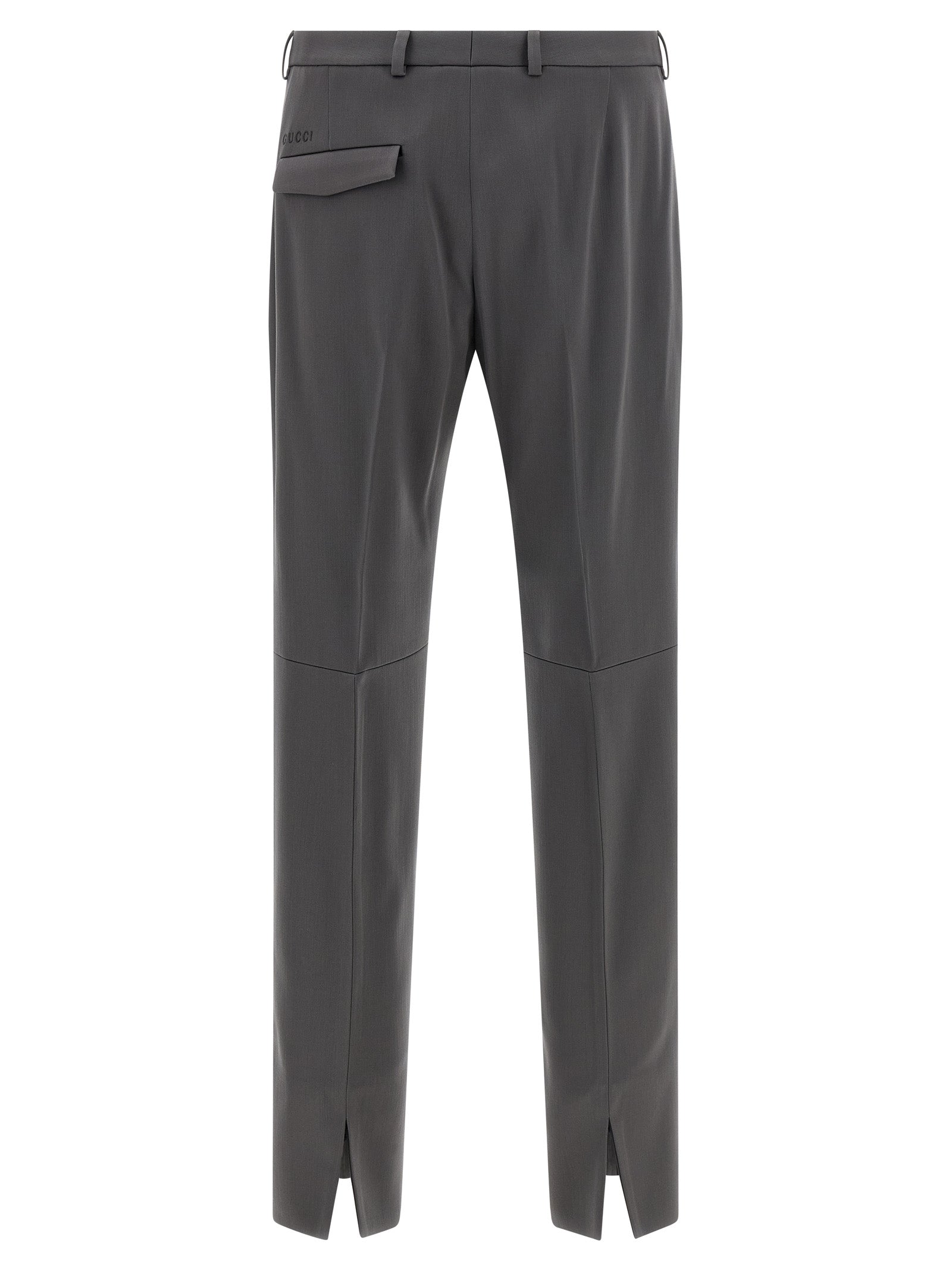 Gray Wool Dress Pants