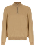 Beige Virgin Wool Cardigan